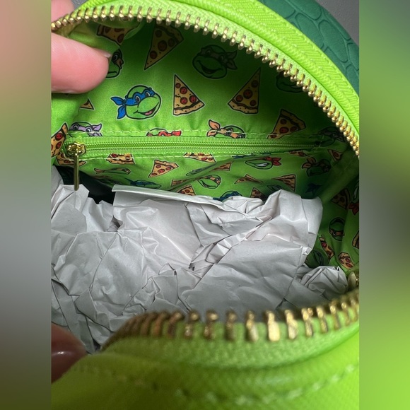 Loungefly Nickelodeon TMNT Teenage Mutant Ninja Turtles Mini Backpack Pizza NEW - Picture 8 of 12